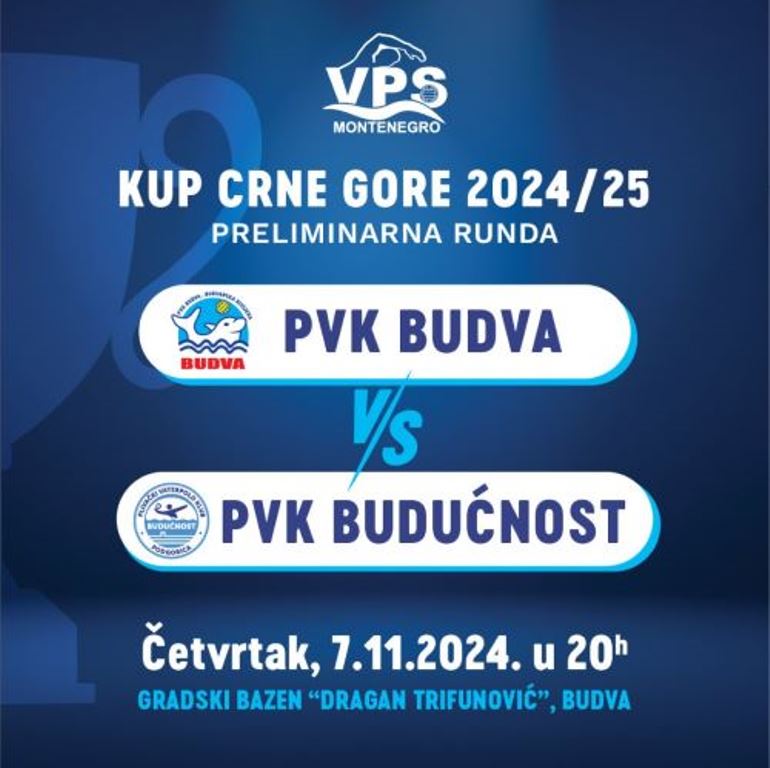 (foto: VPSCG) Vaterpolisti Budve dočekuju Budućnost na otvaranju domaće scene