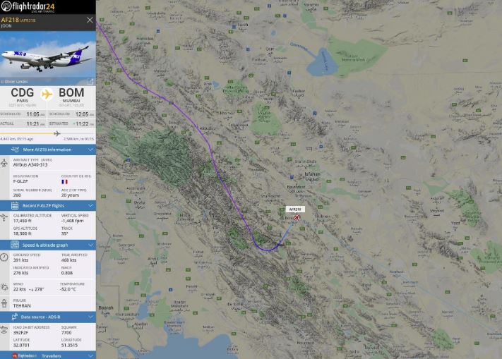 Sletio avion koji je nestao sa radara iznad Irana